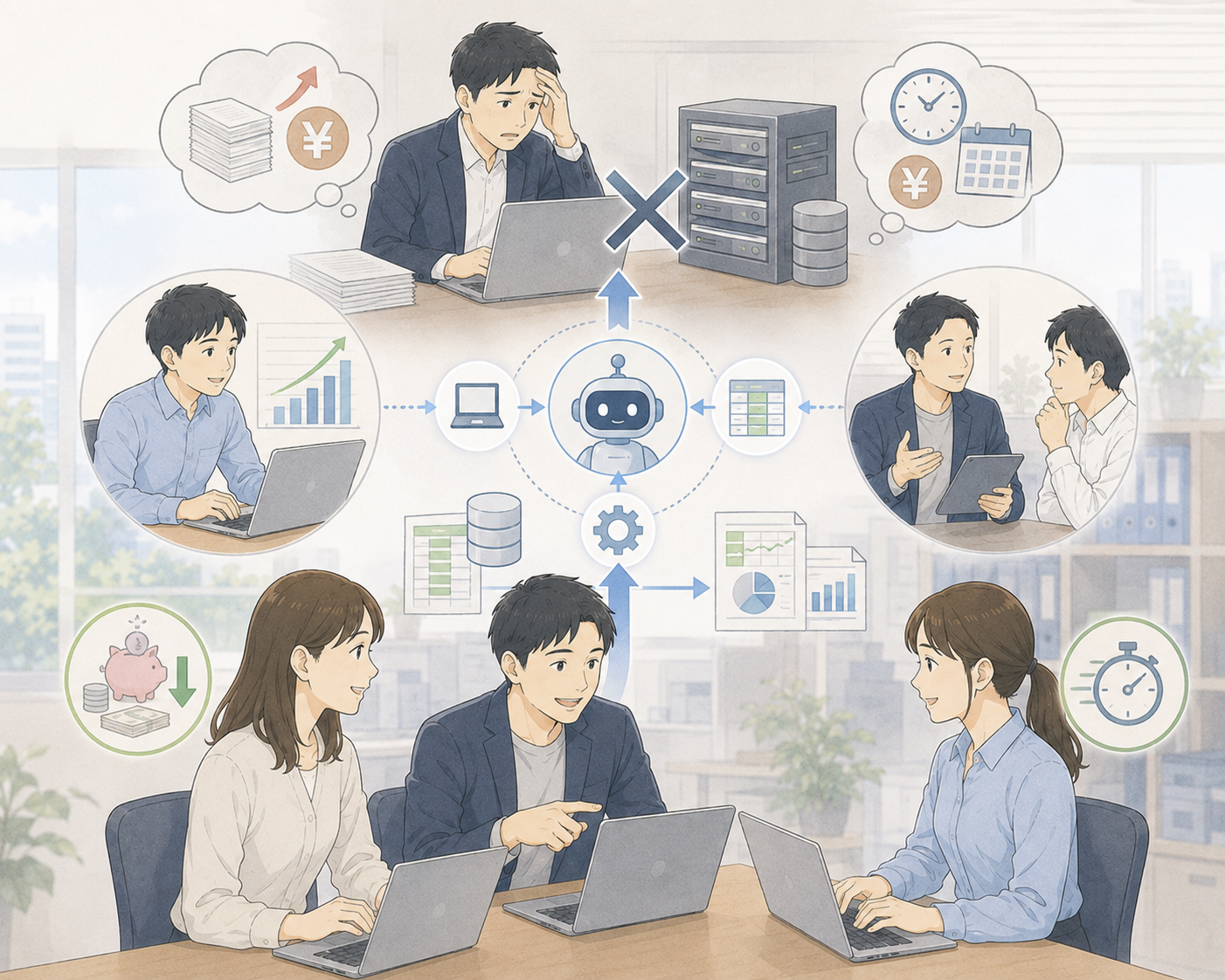 外注コストを回避する解決例