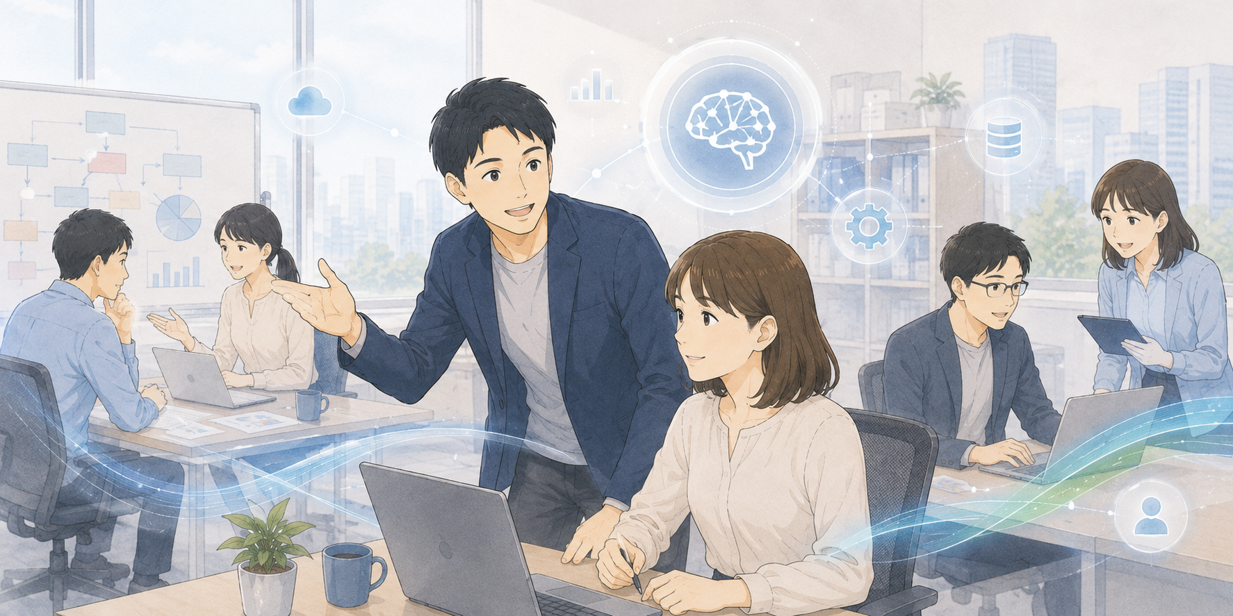 現場密着型AI・DX導入支援イメージ